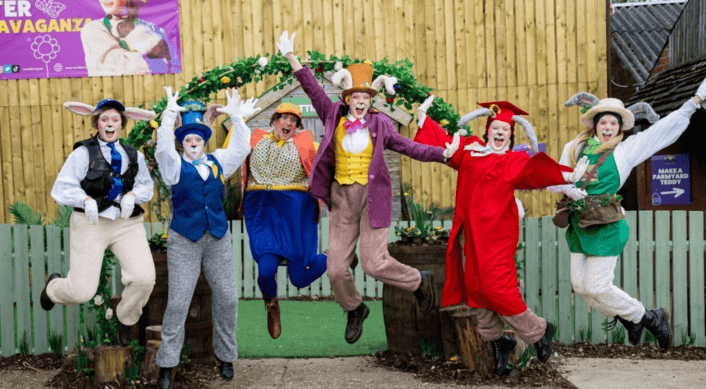 The cast of the Easter Event at Rand Farm Park