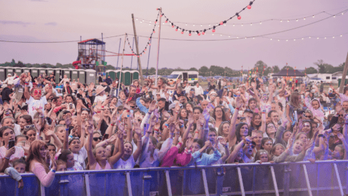Crowd of children at Rand Festival