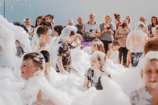  Foam Party in the summer holidays